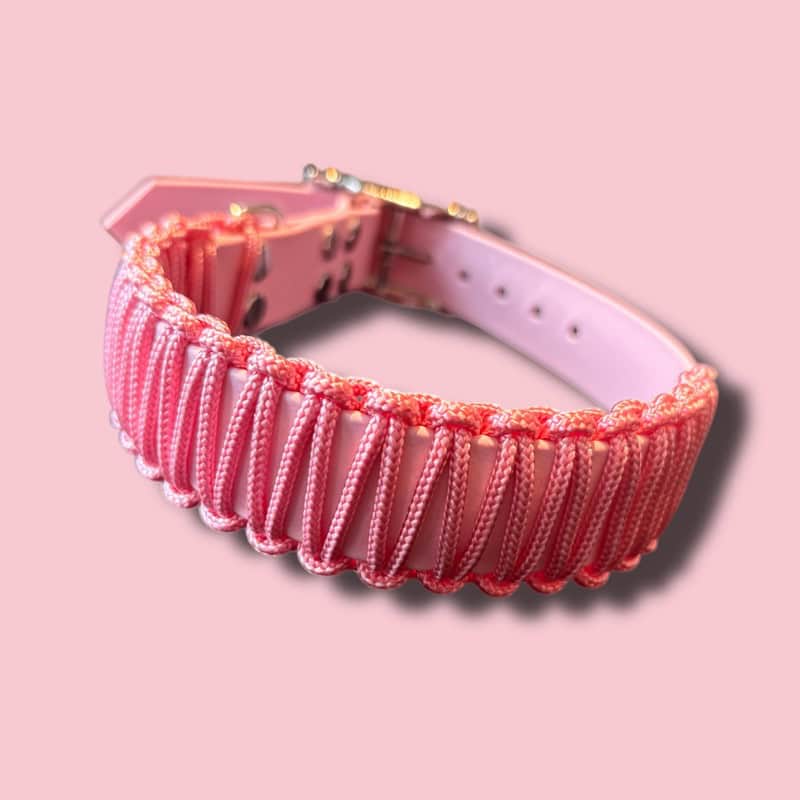 Biothane nyakörv babapink színben, ideális kisállatoknak. Tartós és stílusos, könnyen tisztítható, t.