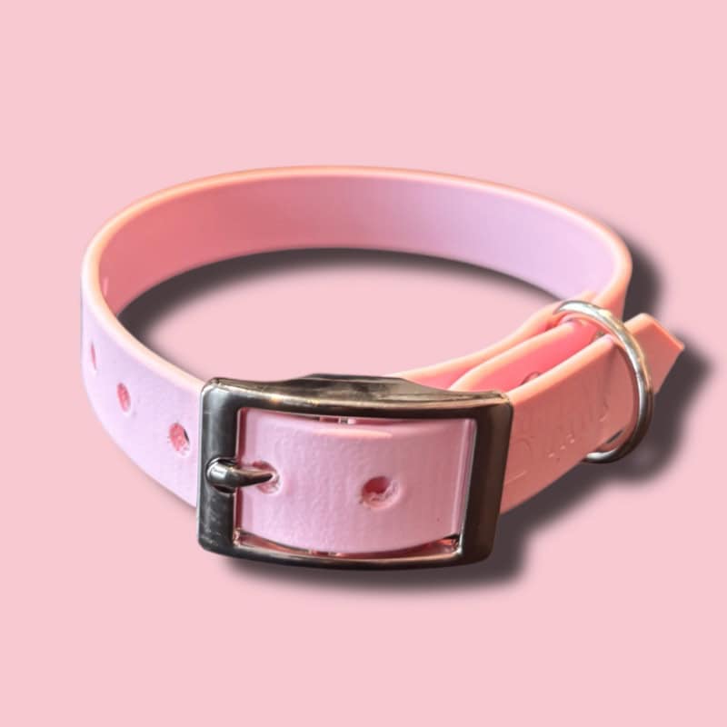 Baby pink biothane nyakörv