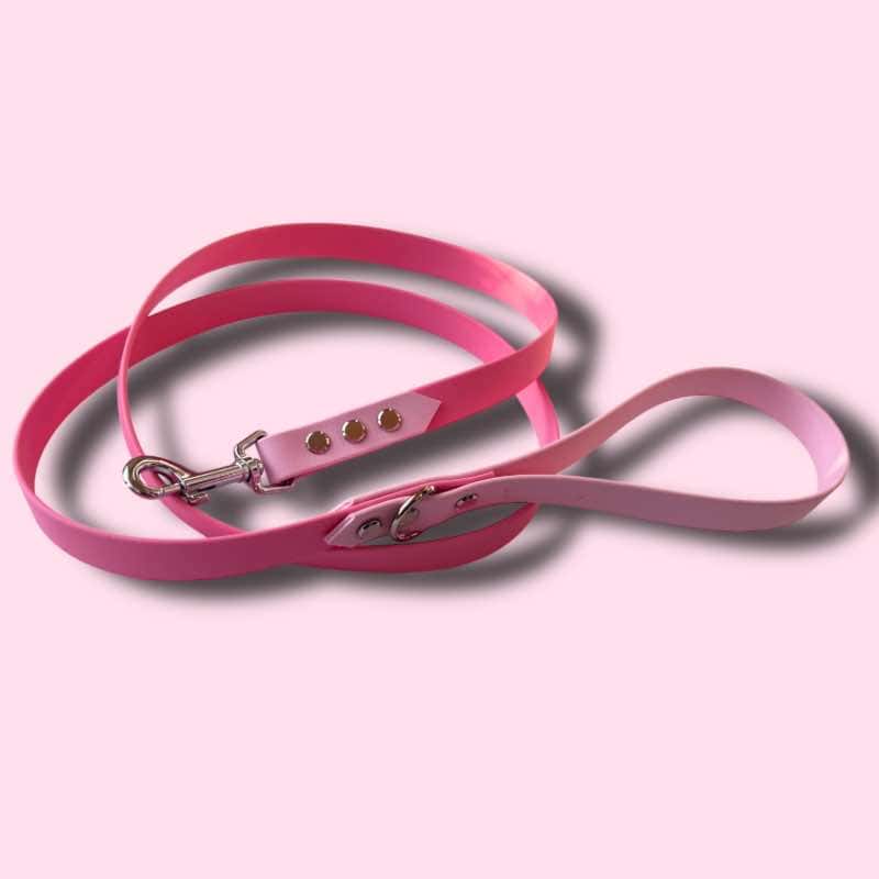 Pastel-light pink biothane póráz