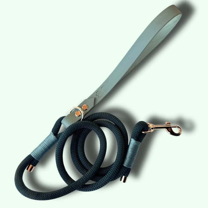 Forest green kötélpóráz biothane fogóval